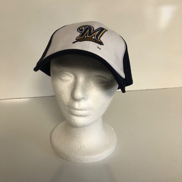 Milwaukee Brewers Kids Club Baseball Cap Navy White Adjustable Trikora USA NEW - Picture 6 of 6